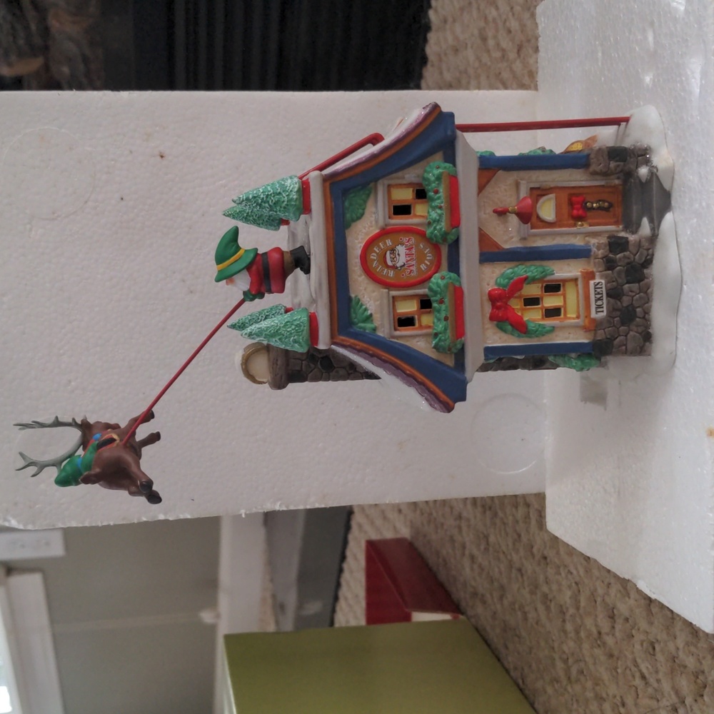Department 56 North Pole Series Santa's Reindeer Rides